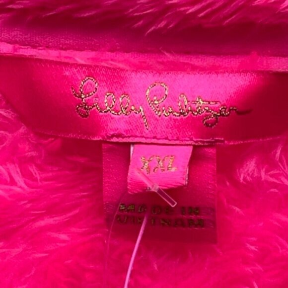 SOLD Lilly Pulitzer NWT Pink Isle You Earned It Colorblock Keala Sherpa XXL - Picture 10 of 15